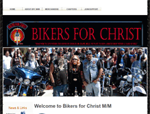Tablet Screenshot of bikersforchrist.org